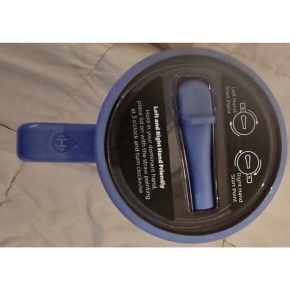 HydroJug Traveler 40oz Water Bottle-flip top straw Light Blue NEW - Picture 2 of 2